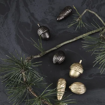 Winterland prydnadskottar - mässing - Ferm Living