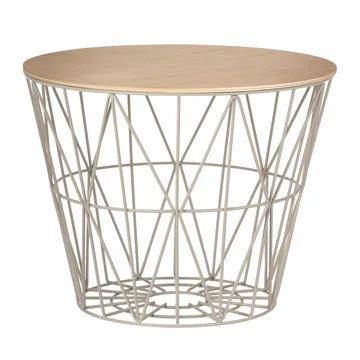 Wire basket top oljad ek - small Ø 40 cm - Ferm Living
