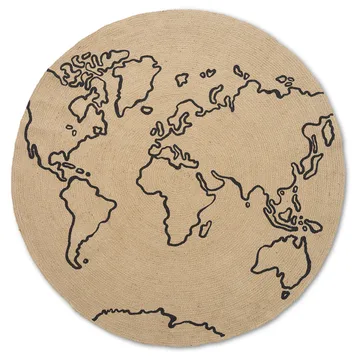 World jutematta large Ø130 cm - Beige - Ferm Living