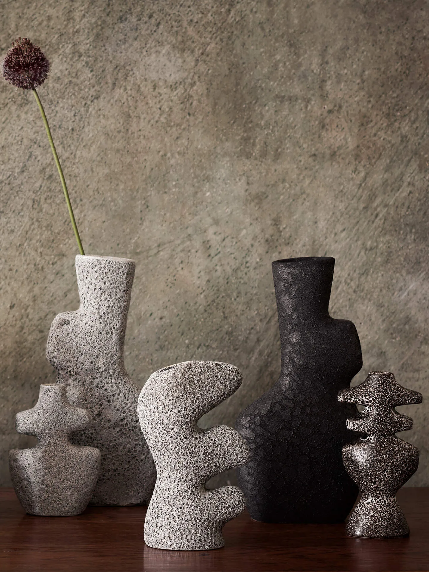 Yara ljusstake large, Brown Spot Ferm Living