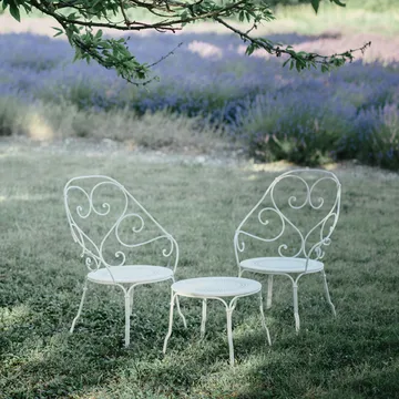 1900 bord lågt - Cotton white (vit) - Fermob