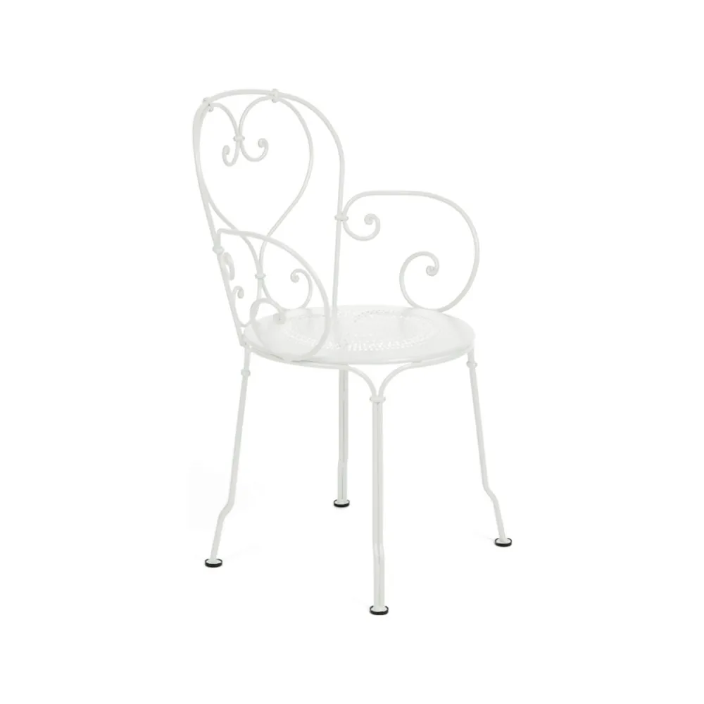 1900 karmstol, Cotton white (vit) (vit) Fermob