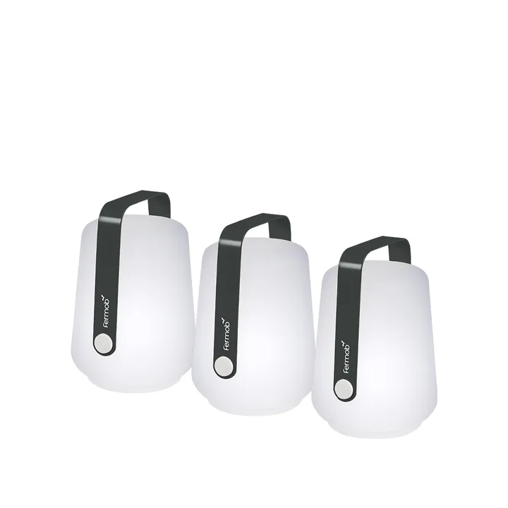 Balad bordslampa LED 3-pack - Anthracite (grå)-mini - Fermob