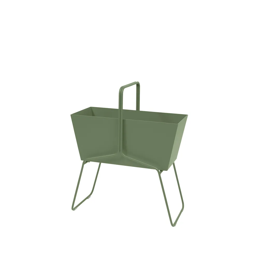 Basket high planteringsbox, Cactus (grön) Fermob