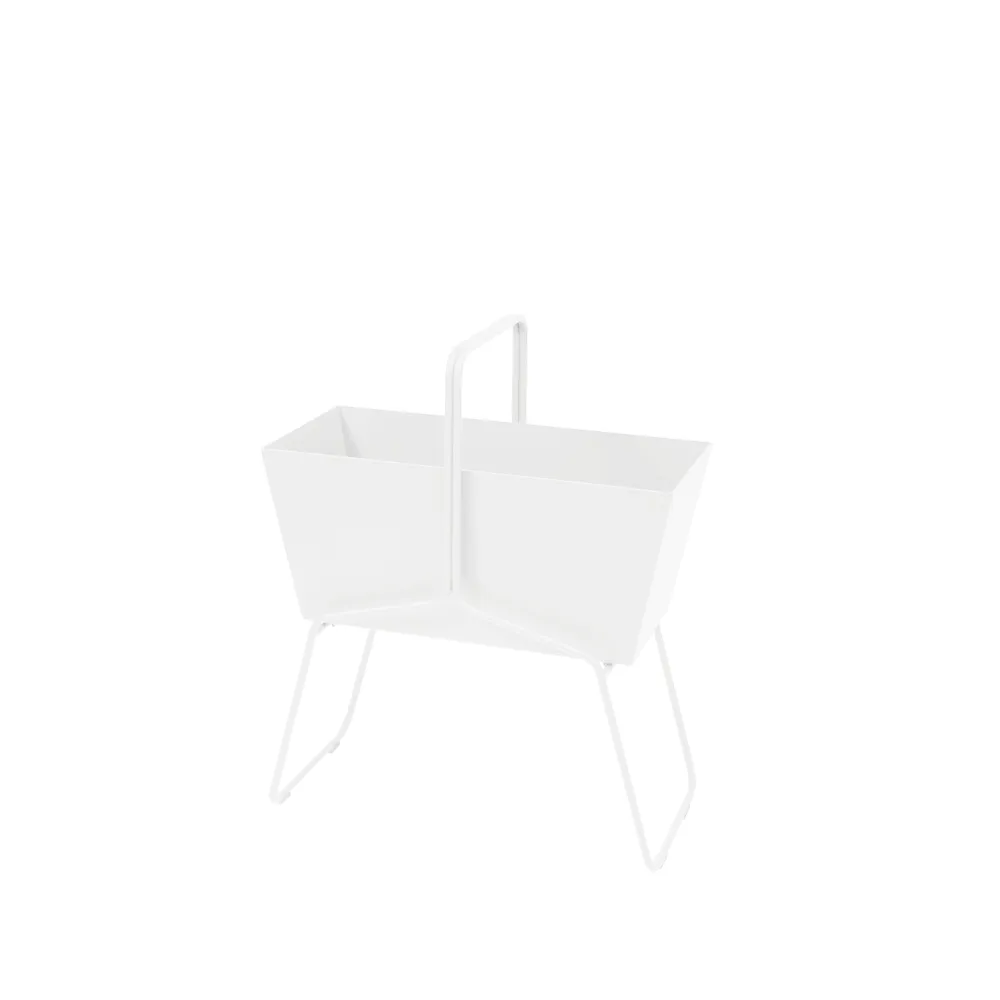Basket high planteringsbox, Cotton white (vit) Fermob