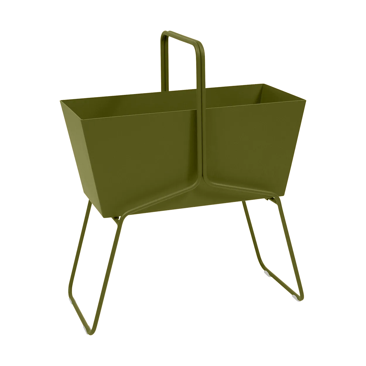 Basket high planteringsbox, Pesto (grön) Fermob