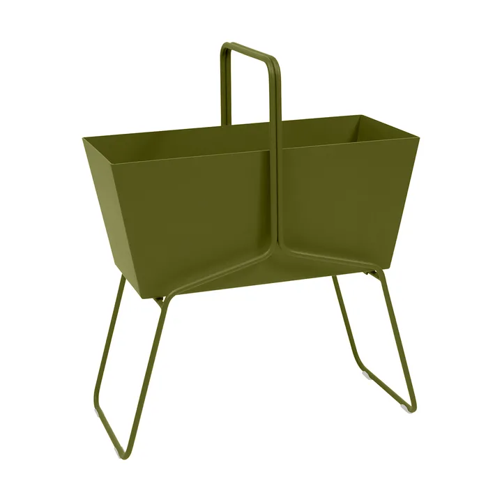 Basket high planteringsbox - Pesto (grön) - Fermob