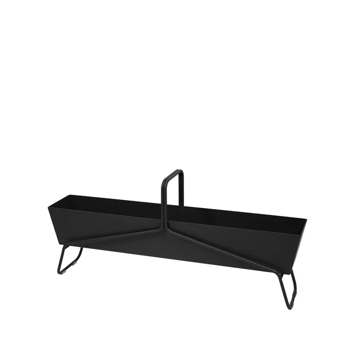 Basket long planteringsbox - Liquorice (svart) - Fermob