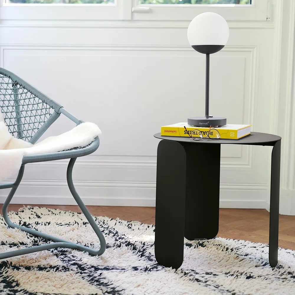 Bebop Ø45 bord lågt, Anthracite (grå) Fermob