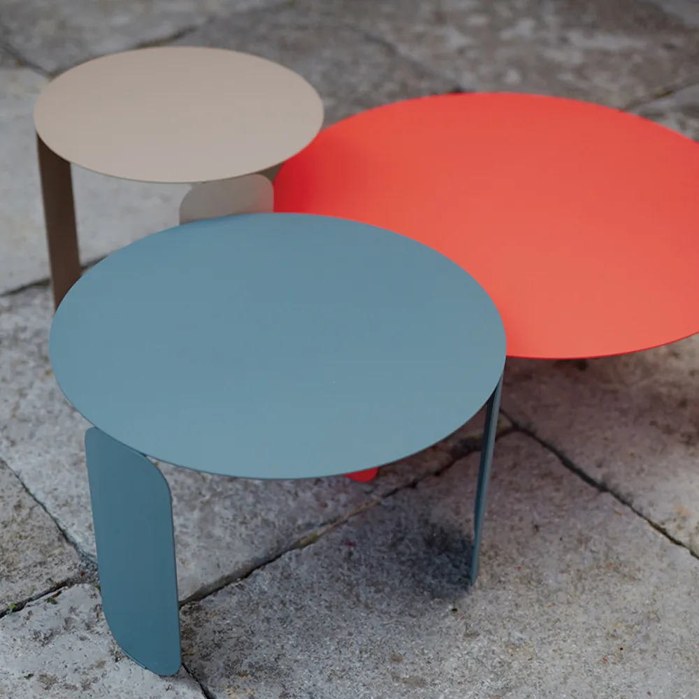 Bebop Ø45 bord lågt, Clay grey (grå) Fermob