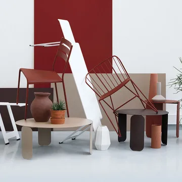 Bebop Ø80 bord lågt - Cactus (grön) - Fermob