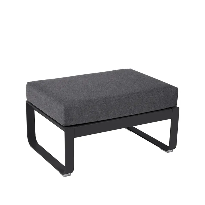 Bellevie 1-sits fotpall - Anthracite (grå), graphite grey dyna - Fermob