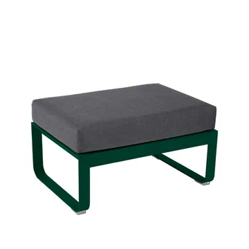 Bellevie 1-sits fotpall - Cedar green (grön), graphite grey dyna - Fermob