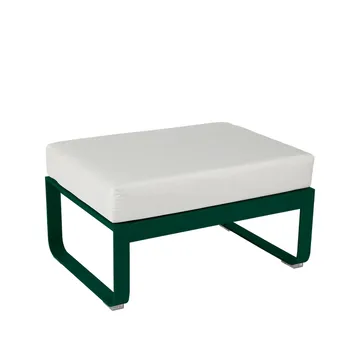 Bellevie 1-sits fotpall - Cedar green (grön), off-white dyna - Fermob