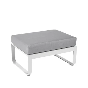 Bellevie 1-sits fotpall - Cotton white (vit), flannel grey dyna - Fermob