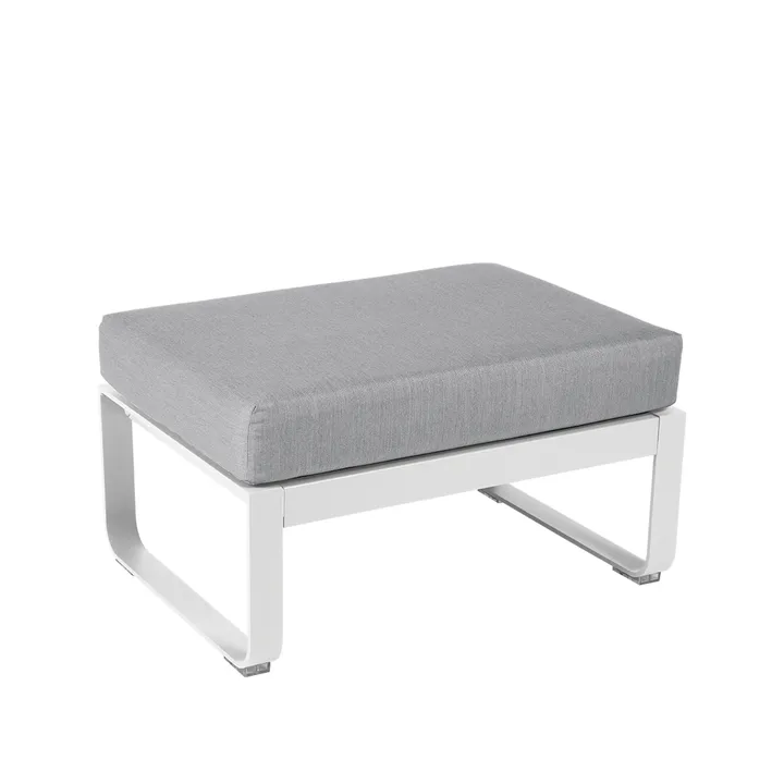 Bellevie 1-sits fotpall - Cotton white (vit), flannel grey dyna - Fermob