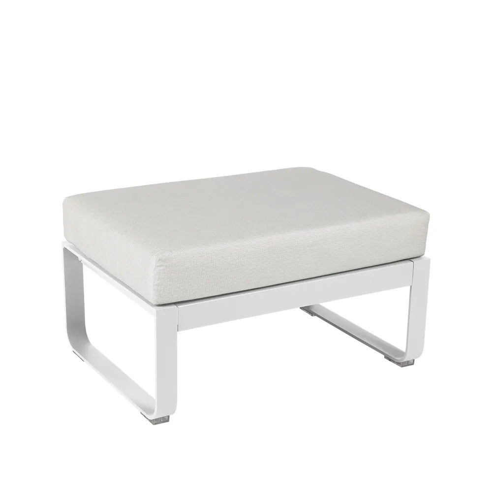 Bellevie 1-sits fotpall, Cotton white (vit), off-white dyna Fermob