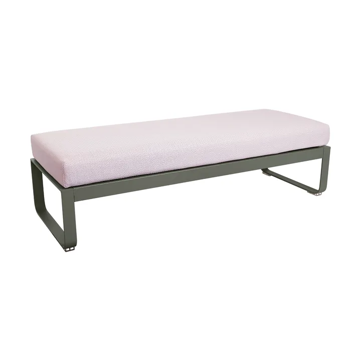 Bellevie 2-sits fotpall - Rosemary (grön)-pearl - Fermob