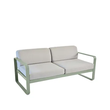Bellevie 2-sits soffa - Cactus (grön), flannel grey dyna - Fermob