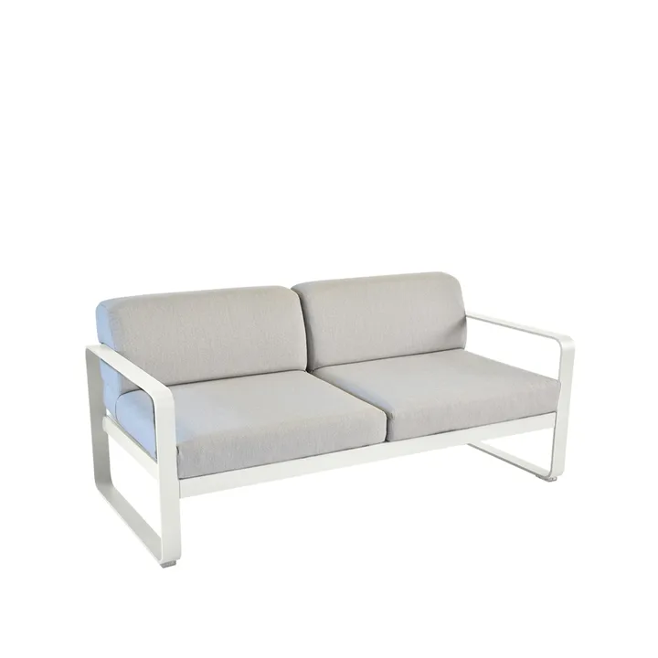 Bellevie 2-sits soffa - Clay grey (grå), flannel grey dyna - Fermob