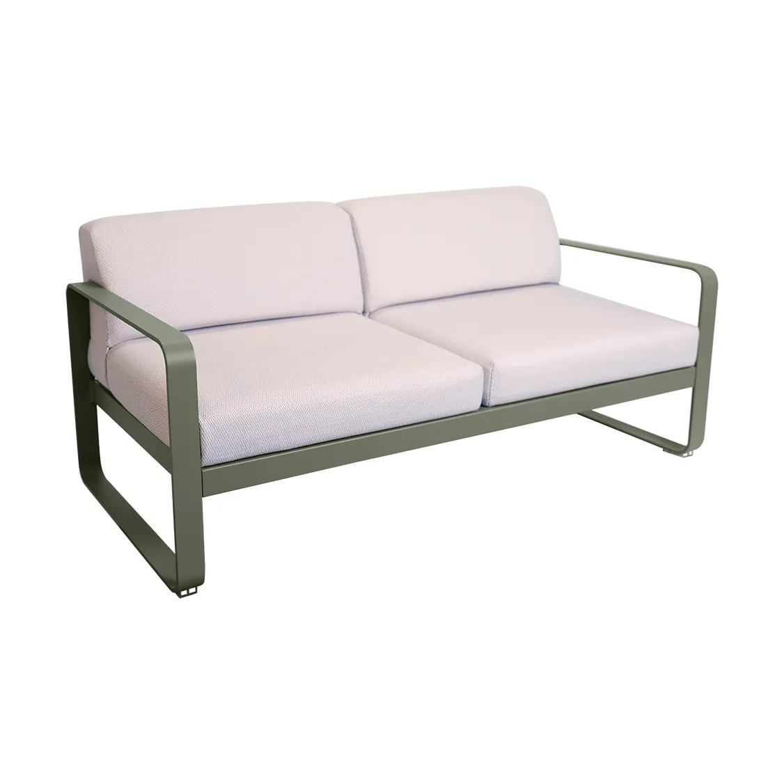 Bellevie 2-sits soffa, Rosemary (grön)-pearl Fermob