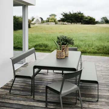 Bellevie bänk med ryggstöd - Cactus (grön) - Fermob