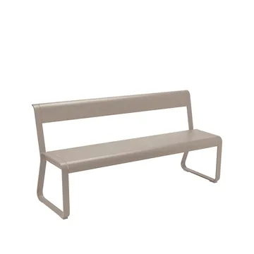 Bellevie bänk med ryggstöd - Nutmeg (beige) - Fermob