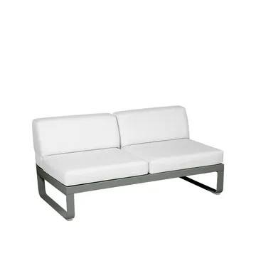 Bellevie Central modulsoffa - 2-sits Rosemary (grön)-off-white dyna - Fermob
