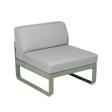 Bellevie Central modulsoffa - Cactus (grön), flannel grey dyna, 1-sits - Fermob