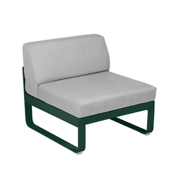 Bellevie Central modulsoffa - Cedar green (grön), flannel grey dyna, 1-sits - Fermob