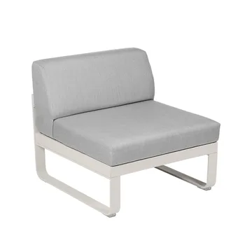 Bellevie Central modulsoffa - Clay grey (grå), flannel grey dyna, 1-sits - Fermob