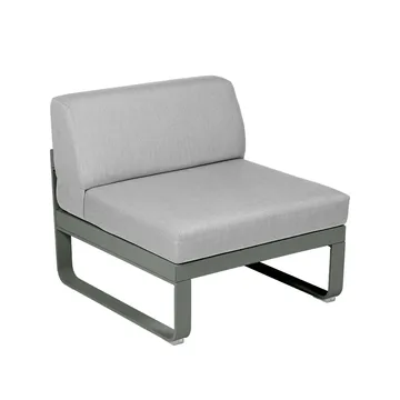 Bellevie Central modulsoffa - Rosemary (grön), flannel grey dyna, 1-sits - Fermob
