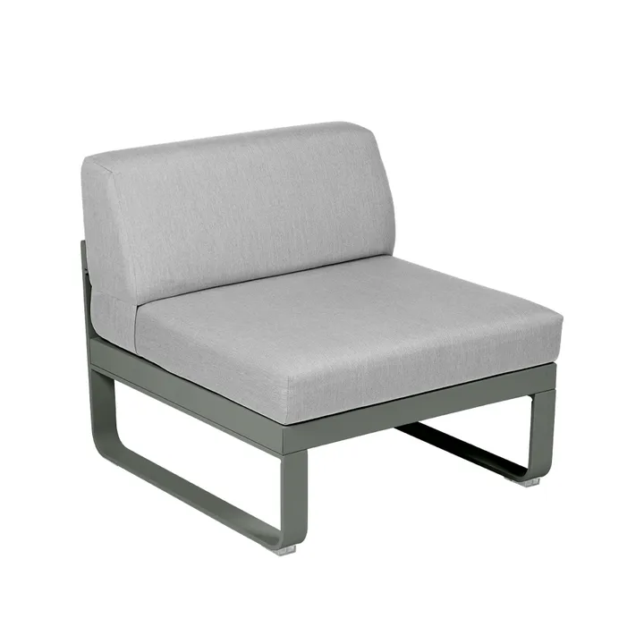 Bellevie Central modulsoffa - Rosemary (grön), flannel grey dyna, 1-sits - Fermob