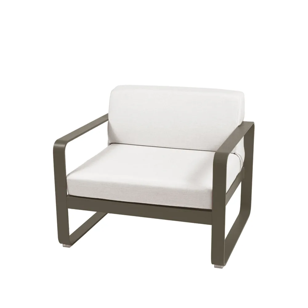 Bellevie fåtölj, Rosemary (grön), off-white dyna Fermob