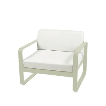 Bellevie fåtölj - Willow green (grön), off-white dyna - Fermob
