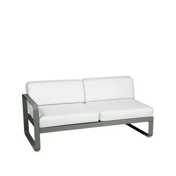 Bellevie Left modulsoffa - 2-sits Rosemary (grön)-off-white dyna - Fermob