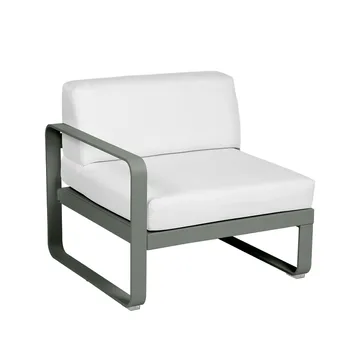 Bellevie Left modulsoffa - Rosemary (grön)-off-white dyna-1-sits - Fermob