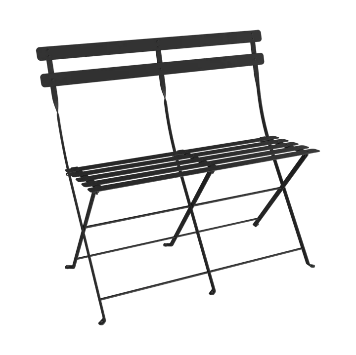 Bistro 2-sits bänk med ryggstöd - Anthracite (grå) - Fermob