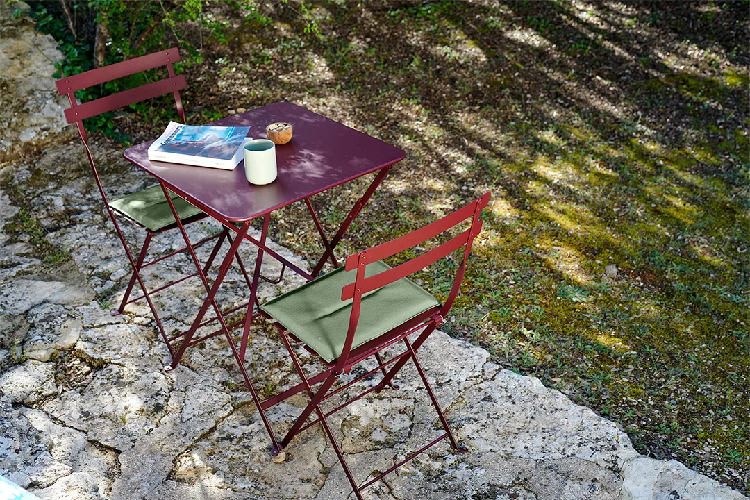 Bistro bord 57x57 cm, Red ochre (röd) Fermob