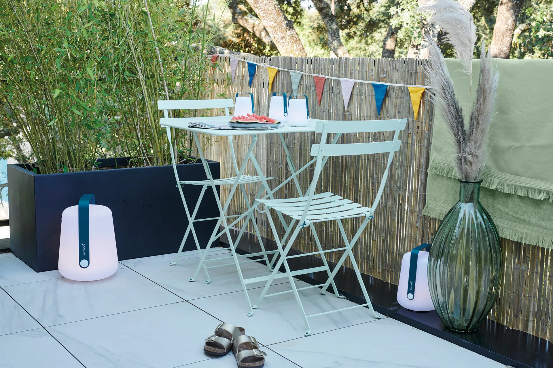 Bistro bord 57x57 cm, Tonka (brun) Fermob