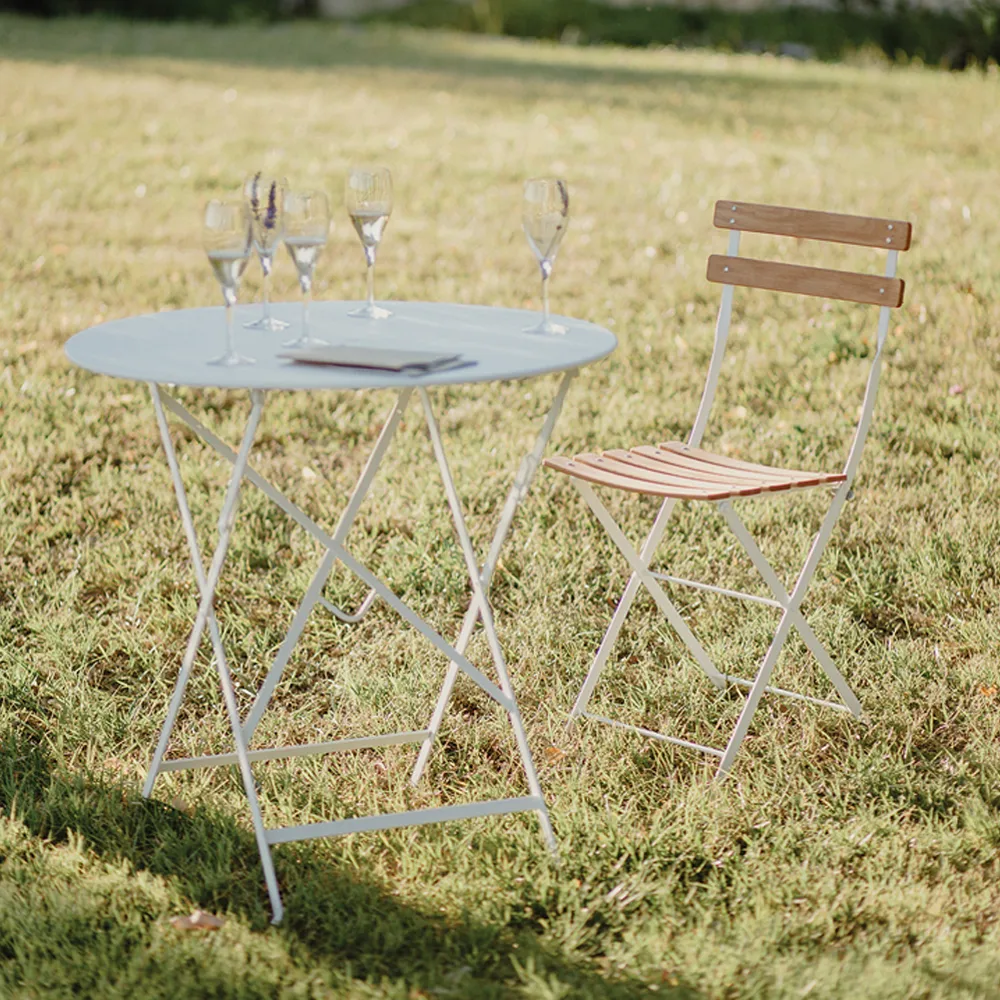 Bistro bord Ø77 cm, Acapulco blue (blå) Fermob