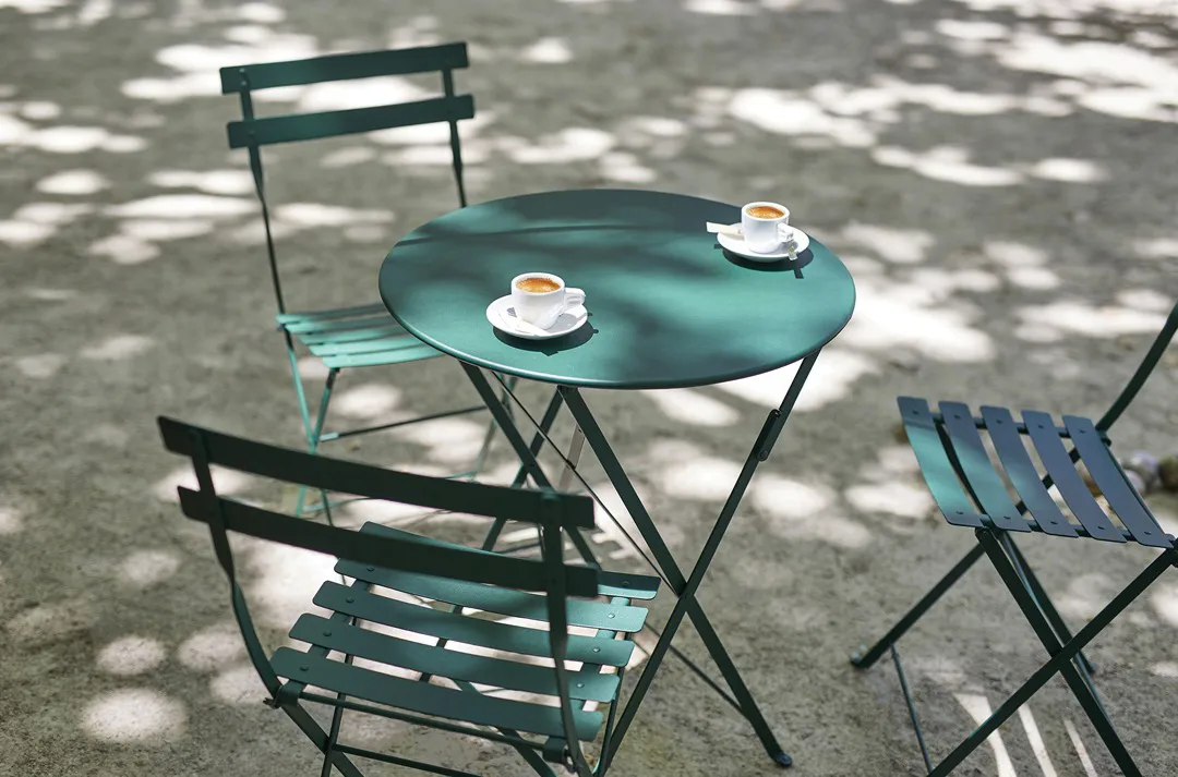Bistro matgrupp 2 stolar Ø60 cm cedar green Fermob