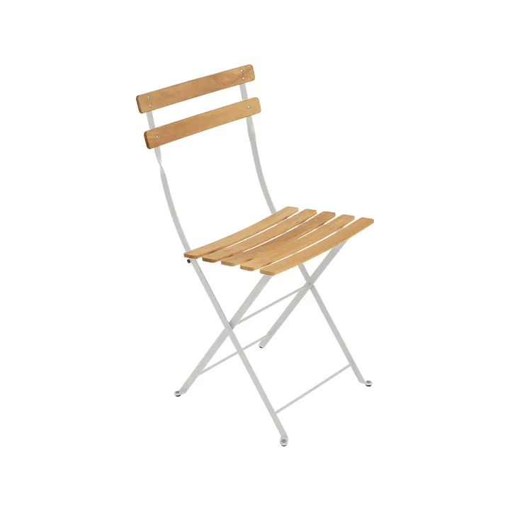 Bistro Natural stol - Clay grey (grå), oljad bok - Fermob