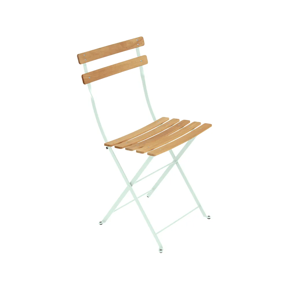 Bistro Natural stol, Ice mint (grön), oljad bok Fermob
