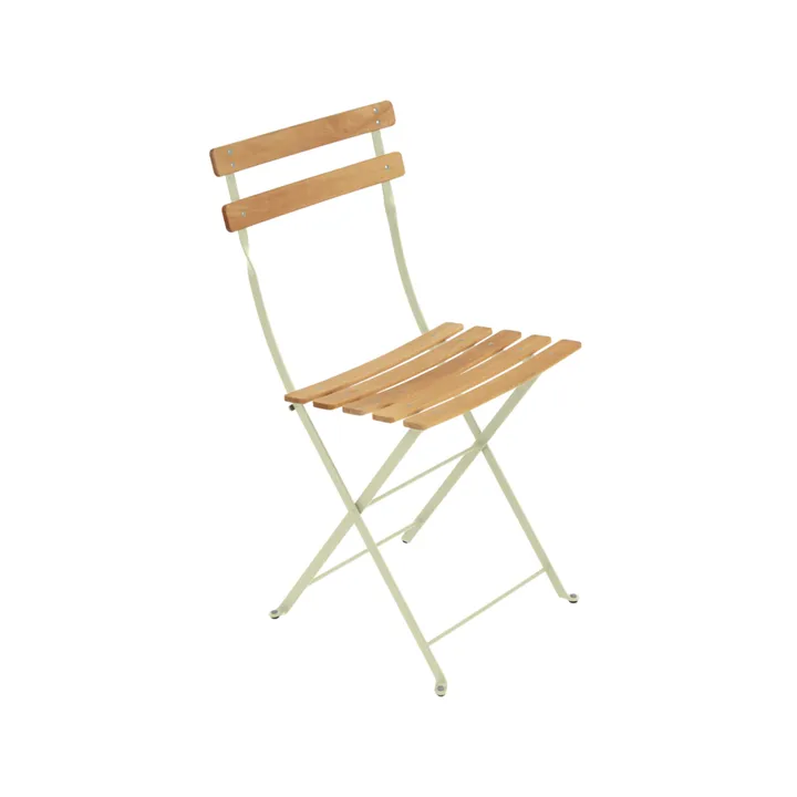 Bistro Natural stol - Willow green (grön), oljad bok - Fermob