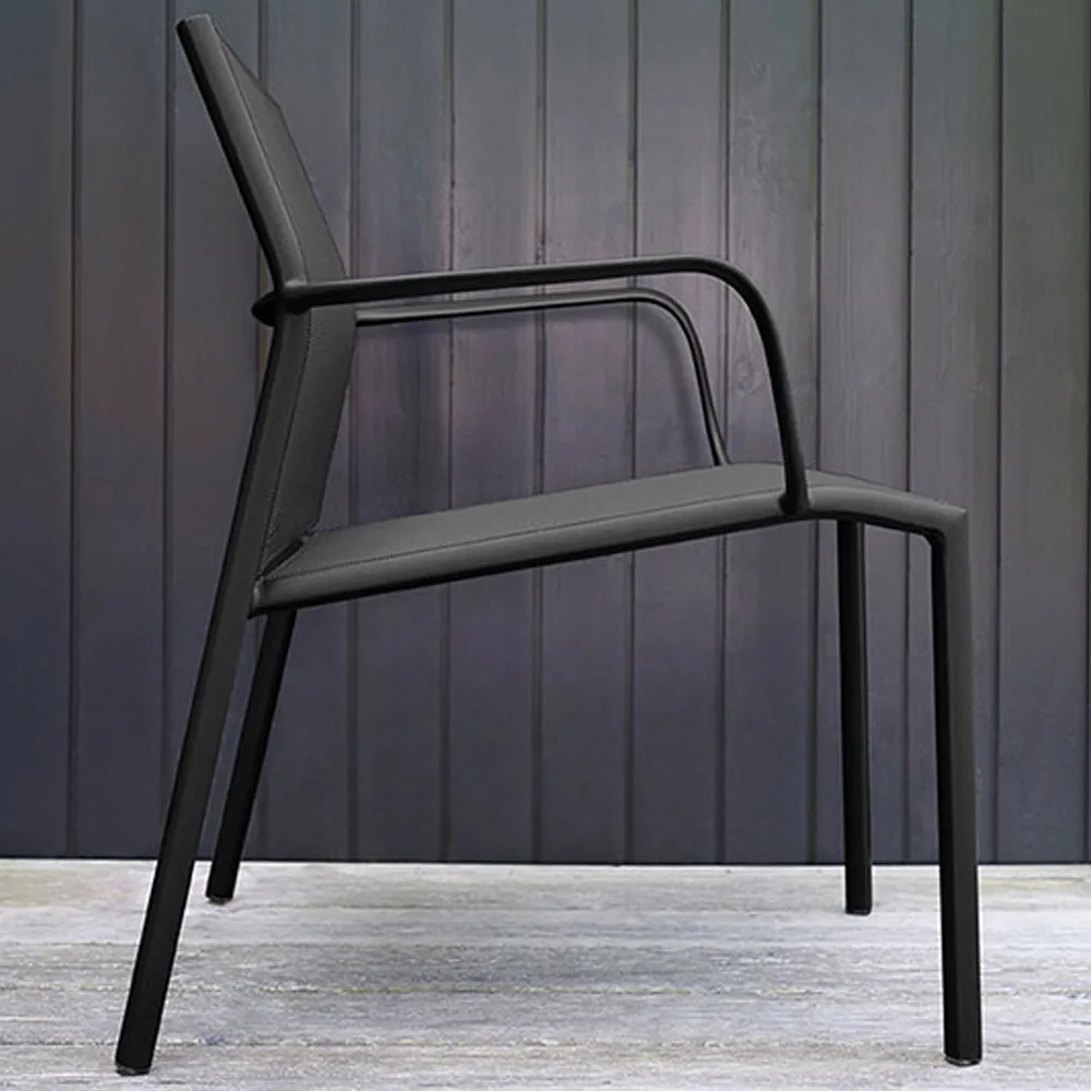 Cadiz karmstol låg, Clay grey (grå) Fermob