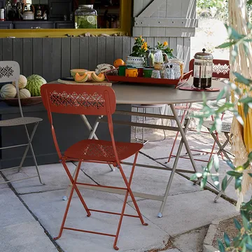 Caractere bord Ø128 cm - Cotton white (vit) - Fermob