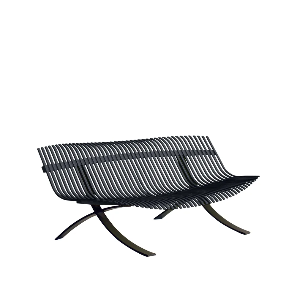 Charivari bänk, Anthracite (grå) Fermob