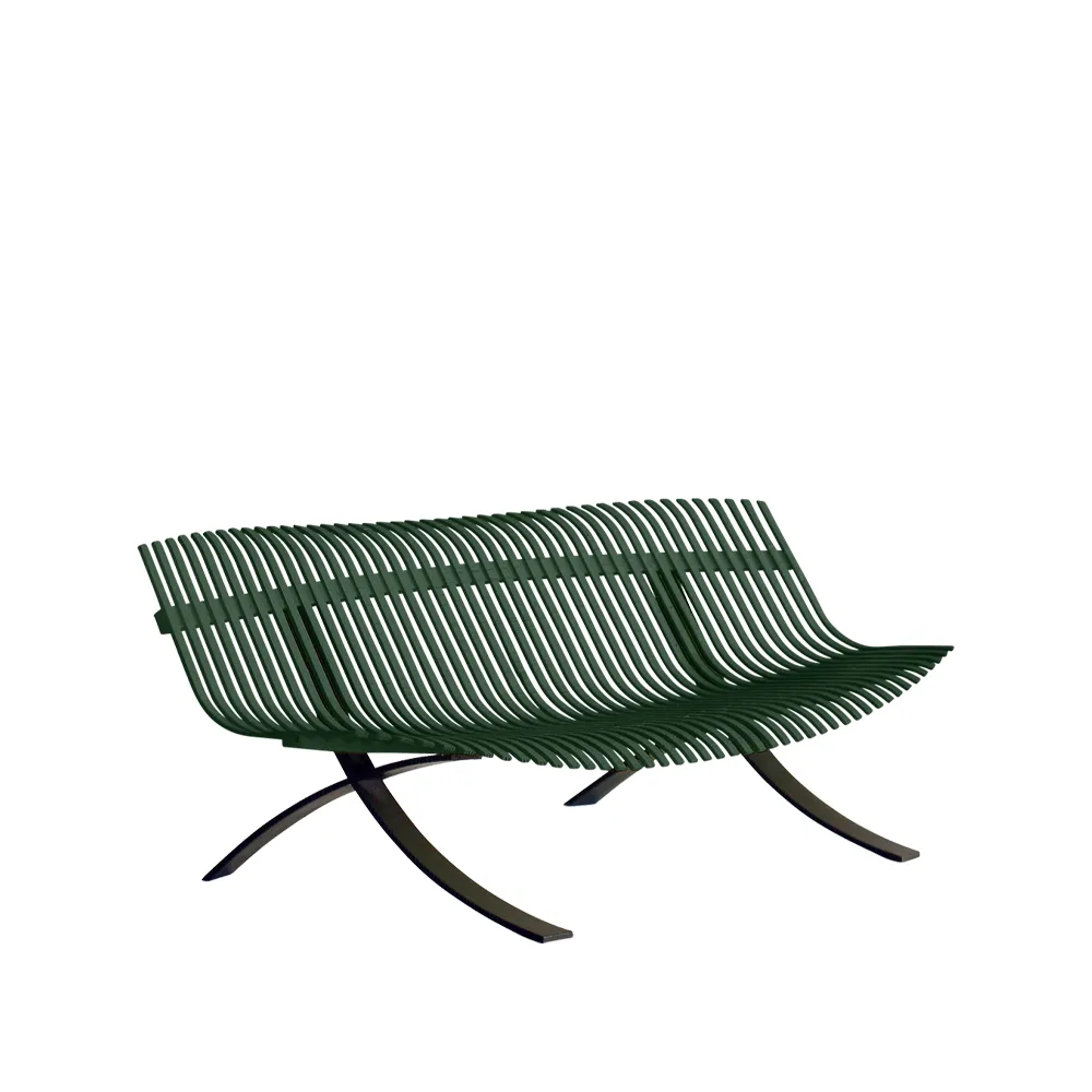 Charivari bänk, Cedar green (grön) Fermob