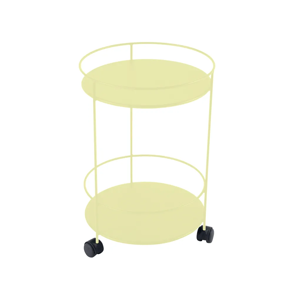 Guinguette sidobord med hjul, Frosted lemon (gul) Fermob